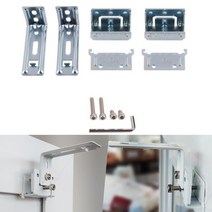 무타공 거실 침실 창틀 커텐 브라켓 은색 2p 창문 봉 커튼 못 없이 설치 블라인드 달기 이지픽스 리모델링 셀프 인테리어 매장 사무실 암막 광목 리넨 쉬폰 주름 커탠 달기 메탈