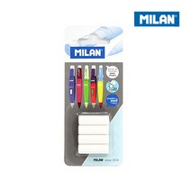 MILAN 밀란 캡슐 샤프 지우개 리필 (4입)