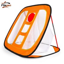 Fliegen 골프 치핑 연습망 세트 스윙연습장 실내외 골프그물망, 오렌지색GP-ORG