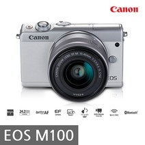 캐논 EOS M100+22mm 렌즈+64GB+여행용가방 k, 화이트