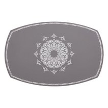 크린모아 그라치아 실리콘 미끄럼방지 방수 테이블 매트 6종, 01-딥그레이, 28×42.5