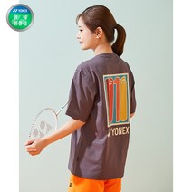 요넥스 221TS048U 공용 배드민턴 반팔 티셔츠 차콜그레이