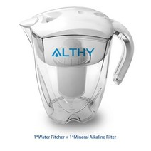 알시 3.5L 미네랄 알칼리성 물 투수 필터 400L 장수명 필터-알칼리저 정수기 여과 시스템 + pH -ORP, 중국_투수와 필터