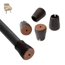 체어서퍼 프리미엄 의자발커버 얇은 의자 다리용 원형 L (허용범위 1.8cm~2.3cm), 8개입 (의자2개용)