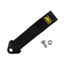 고강도 나일론 견인 스트랩 범용 자동차 경주 견인 로프 자동 트레일러 로프 자동 트레일러 로프 범퍼 트레일러 견인 스트랩, 검은색