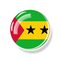 국가 국기 에티오피아 에리트레아 소말리아 지부티 케냐 탄자니아 우간다 르완다 부룬디 세이셸 30mm 유리 냉장고 자석 장식, Sao Tome Principe