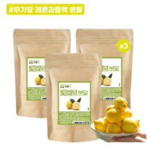 레몬즙 분말 레몬에이드 가루 600g 건강 레몬물 만들기 대용량, 200g x 3개입 (총 600g)