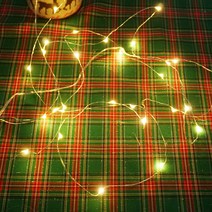 한소픈 LED 와이어 철사 전구 인테리어 전구 크리스마스 소품 겨울 인테리어소품 트리 장식품, 웜