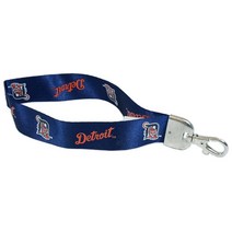 MLB 시카고 컵스 리스틀릿 랜야드 화이트 스트라이프 원 사이즈, Mlb Detroit Tigers Wristlet La