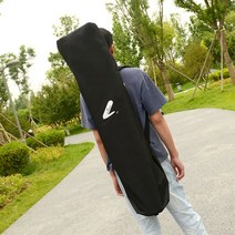 육충보드백 대어보드백팩 양어깨수납 보드백 더블랩 대용량수납백 가벼운 롱보드댄스보드백, 블랙롱보드댄스보드업그레이드