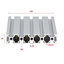어닝레일 2040 3030 알루미늄 프로파일 100 350 400 450 500 550 600 mm 선형 레일 압출 CNC 3D 프린터 부, 05 20100_02 150mm