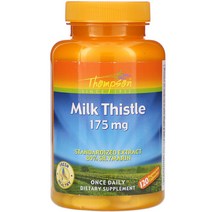 톰슨 밀크시슬 175 mg 120식물성캡슐, 1개, 120 개