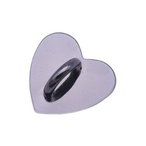DIY Metal Flatback Heart Sticking Hooks 보석을위한 액세서리 케이스 매력을위한 골드 실버 폰 클래스 연결, 검은색, 심장 b