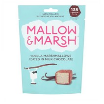 Mallow&Marsh 말로앤마시 밀크 초콜릿 코팅 바닐라 마시멜로 100g 4팩, 4개