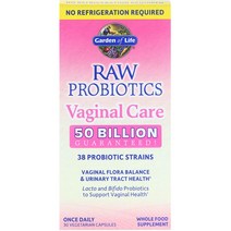 Garden of Life 가든 오브 라이프 프로바이오틱스 유산균 RAW Probiotics Vaginal Care 30베지캡슐, 30정