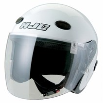 홍진헬멧 오토바이헬멧 HJC 오픈페이스 솔리드 CL-33, CL-33화이트, XXL, 실버