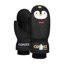 COPOZZ 스키보드장갑 두꺼운 보온 남여아동 기모 융 큐트 단 더블 플레이트 운동 내마모성 방수, XXS