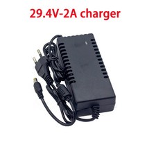 새로운 7S4P 24v 10Ah 리튬 이온 배터리 팩 29.4v 전기 자전거 모터 Ebike 스쿠터 18650 배터리 BMS + 충전기, 01 Charger