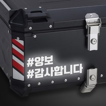 LINE CUT 오토바이 알루미늄 탑박스 배달통 문구스티커 데칼 BDT-0002, M, 홀로그램, 1개