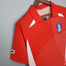 한국 축구 유니폼 2002 대한민국 축구유니폼 국가대표 반팔 레트로 CU