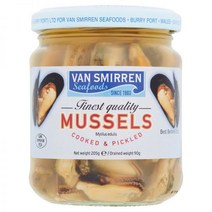 영국 Van Smirren Mussels In Vinegar 반 스미렌 머슬 비니거 홍합 205g 5팩