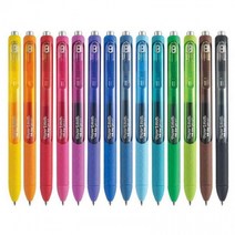 페이퍼메이트 잉크조이 중성펜 젤펜 0.5mm 낱개 X 5개 묶음, 핑크