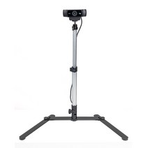C920 웹캠 180 다용도 테이블 스탠드 세트 삼각대 개인방송 온라인수업 라이브커머스, 웹캠+스탠드+연장케이블