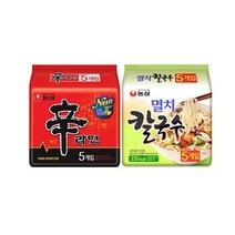 농심 신라면 멀티(5입) 1팩 + 멸치칼국수 총10봉, 10개