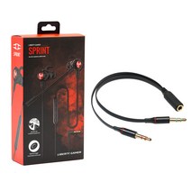 탁스타 SPRINT 게이밍 이어셋 PC 변환 젠더 케이블 세트 듀얼 마이크 이어폰 온라인수업 스마트폰 노트북, SPRINT + A40 + 아이폰젠더
