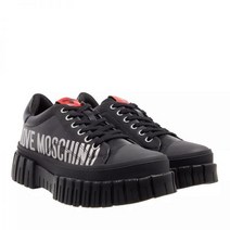 [정품] LOVE MOSCHINO 러브 모스키노 러블리 네로 여성단화구두 플랫슈즈