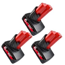 밀워키 배터리 밧데리 12V 3.0아 3000mAh M12 XC 48112402 48112411 482401 MIL12ALI, 중국, 3피스 6.0아.