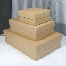 핌스토리 화이트 크라프트 블랙 종이상자 선물상자 모음전1, 크라프트 기본형(중)