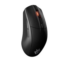 스틸시리즈 SteelSeries 라이벌 3 무선 게이밍 마우스 배터리 400시간 이상 듀얼 2.4GHz 및 블루투스 500만~6000만 18000CPI 트루무브 에어 광학 센서62, Wired