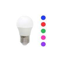 레드 LED A45 컬러 인지구 4W 스트링라이트 인찌구 캠핑 장식등 꼬마전구 미니램프 무드등 크리스마스조명 인치구 카페 매장 감성조명 파티등 포인트조명 색전구 칼라벌브 E26, 청색