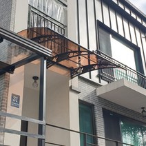 1500X8800 옥상비가림 라운딩차양 브라켓 렉산시공업체 주차장 계단캐노피 자재, 그린, 블루, 실버