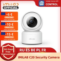 문앞cctv 실내외 스마트 Imilab C20 1080P Babyfoon Met 카메라 스마트 홈 IP 카메라 WiFi 보안 감시 베이비 모니터 사운드 감지 야간 홈cctv, 카메라만, 협동사, 영국 플러그