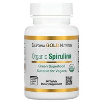 캘리포니아골드뉴트리션 비타민 C 유기농 스피루리나 500mg SUPERFOODS