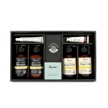 키렌 선물세트 폴인카렌듈라향 샴푸+트리트먼트+바디워시+바디로션+핸드크림+헤어에센스+브러쉬+쇼핑백, 1세트