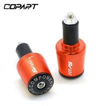 오토바이 핸들바 핸들 바이크 크로스바 멀티 스즈키 sv 650 sv650x sv650s 모든 년 범용 액세서리 78 22mm 바 그립 바 캡 엔드 플러그, 주황색
