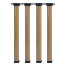 알루미늄 높이조절 식탁 책상다리 700 4개세트, 오크