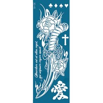 재사용가능 헤나타투 셀프헤나도안, 1개, SG-61