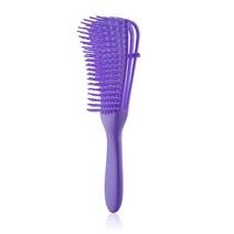 1pcs 헤어 브러시 두피 마사지 빗 여자 Detangle 살롱 스타일링 스타일링을위한 건강 관리 조정, purple, 02 purple