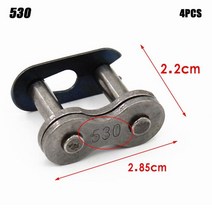 DID420 428 530 체인 링 잠금 오토바이 버클 세트 액세서리 개, 04 530, 한개옵션1