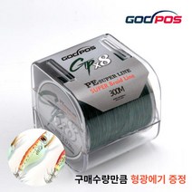 GODPOS PE 슈퍼라인 8합사줄 300M 국방색, 1호