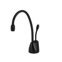 InSinkErator F-GN1100SN 컨템포러리 인스턴트 온수 디스펜서 수도꼭지 새틴 니켈198916, Hot and Cold, Matte Black