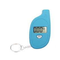 1/2/3/5 타이어 공기 압력 게이지 0-10BAR LCD 디지털 전자 키 체인 미터 수리 감지기 테스터 자동차 오토, 04 Blue 1 Pc