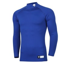 [DESCENTE] SM121ZCO11 베이스볼 하프넥 기모 긴팔 언더셔츠 (블루)