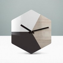 아트박스/리플렉스 리플렉스 모던우드 헥사곤 무소음벽시계 HEX43A, 타입 C