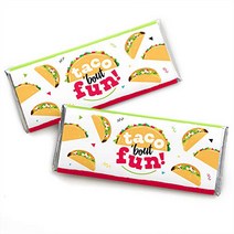 Big Dot of Happiness Taco ‘Bout Fun - Candy Bar Wrapper Mexican Fiesta Favors - Set of 24, 1