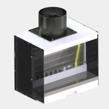 스프레이 부스 도색용 페인트 공기정화 모델링 밀폐함, 폭 40cm 스프레이 부스 화이트